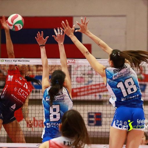 Leah Hardeman in azione contro il Pinerolo (foto Cristiano Silvestri)