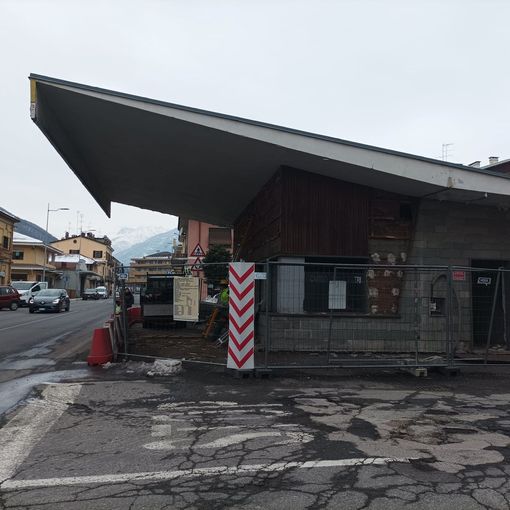 L’ex distributore Agip che verrà demolito