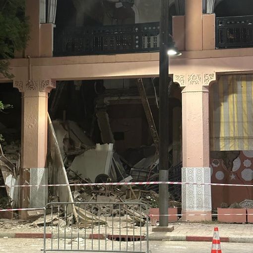 Un’immagine dei danni del sisma in Marocco