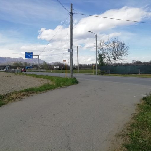 L’incrocio tra via Chisonetto e la 589
