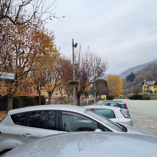 La piazza del mercato di Pinasca