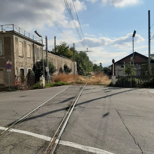 La linea ferroviaria Pinerolo-Torre Pellice a Pinerolo