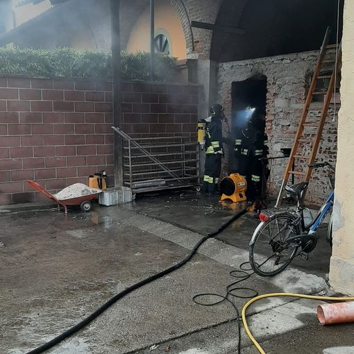 Incendio locale caldaia a Pinerolo