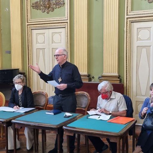 Da sinistra Carla Signori, Derio Olivero, Marco Armand Hugon e Manuela Rivoira