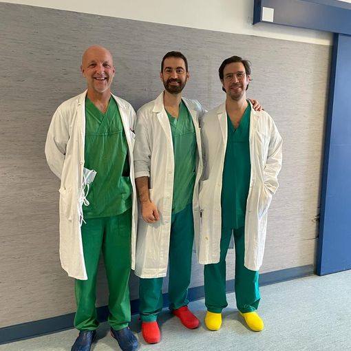 Da sinistra i dottori Ronco, Formagnana e Perelli