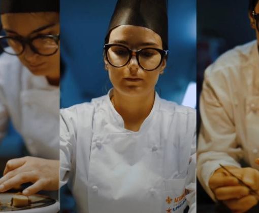 Andrea Celeste Allione impegnata in una creazione golosa