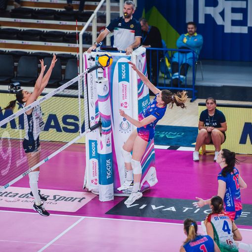 Attacco di Polder (foto di Lega volley femminile)