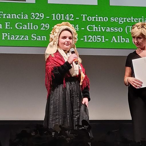 Melissa Abate Daga sul palco di Bologna