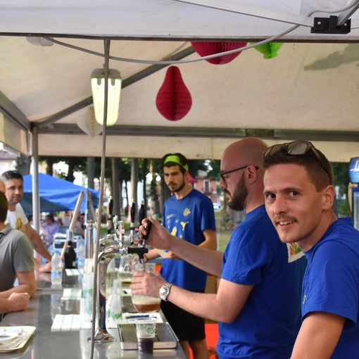 In primo piano il presidente uscente Gianluca Chiri al Summer Fest del 2018