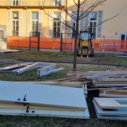 Il cantiere a Vigone