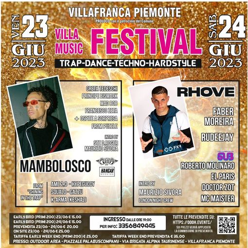 Con Mambolosco e Rhove Villafranca Piemonte (To) dà il via all’estate