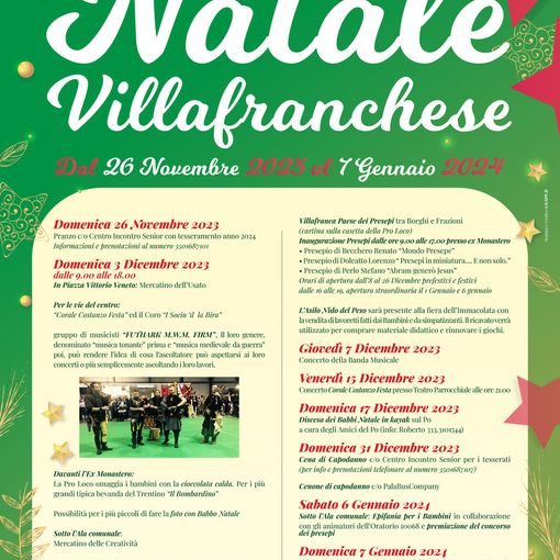 La fiera, le corali e le cornamuse aprono domenica il Natale Villafranchese