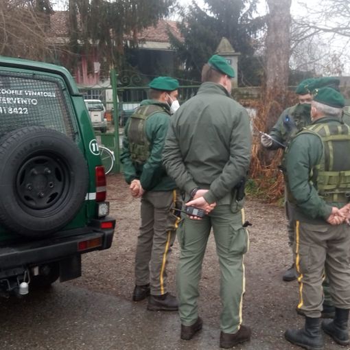 Giacche verdi controllo Villafranca Piemonte frazione Bussi 24 dicembre 2020