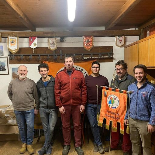 Da sinistra Paolo Charbonnier, Erik Comba, Luca Biesuz, Christian Rostagnol, Renato Charbonnier e Erik Dalmas