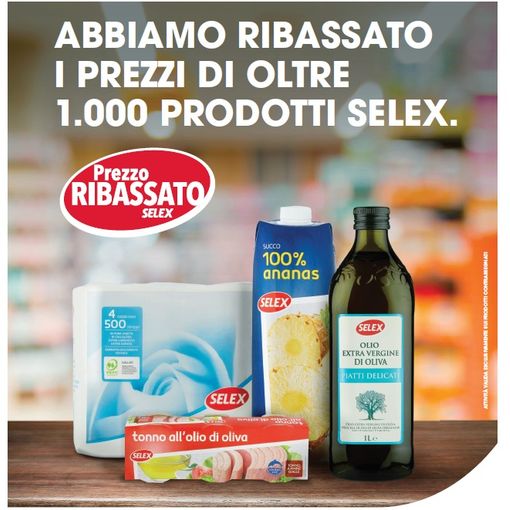 Mercatò difende il potere di spesa delle famiglie: ribassati i prezzi su oltre mille prodotti a marchio Selex