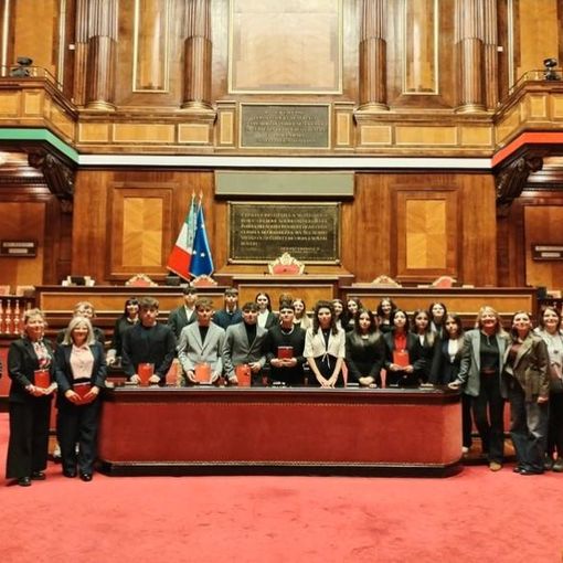Gli studenti di Nichelino in visita al Senato