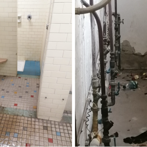 Le condizioni dei bagni in Corso Regina testimoniate dai consiglieri di Fratelli d'Italia
