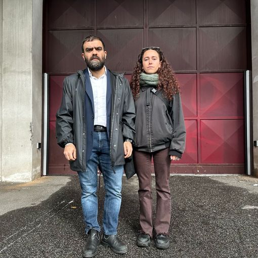 Grimaldi e Diena fuori dal Cpr di corso Brunelleschi