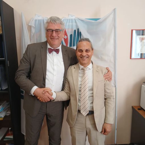 Incontro tra il commissario Schael e il presidente Bufalo