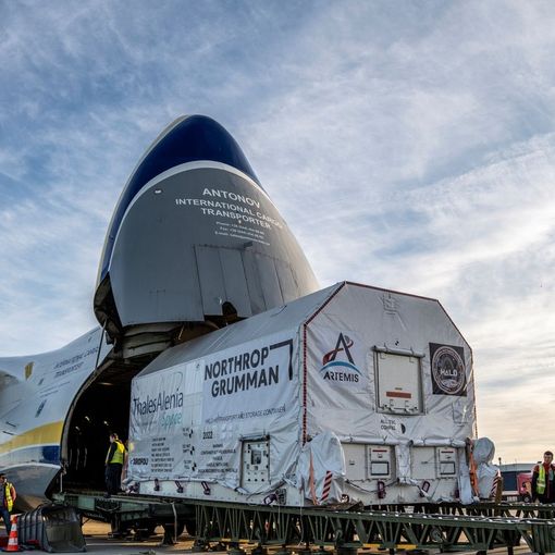 Il modulo in partenza dagli stabilimenti di Thales Alenia Space di Torino, destinazione Usa