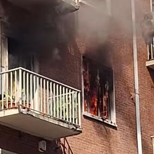 Incendio in via Roccaforte