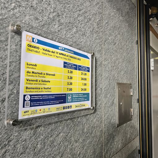 Novità di orario per la metropolitana di Torino