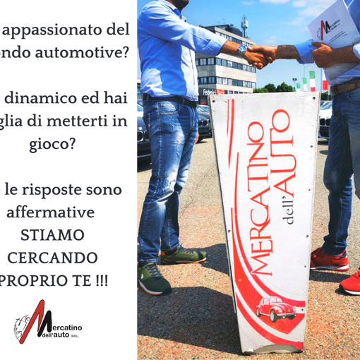 Lavoro: concessionaria automobili di Torino cerca la figura di consulente alle vendite per inserimento lavorativo