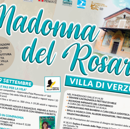 Domenica 2 ottobre ritorna la Festa della Madonna del Rosario nel borgo antico di Verzuolo