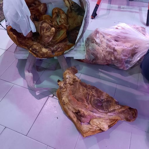 La Polizia Municipale lo ferma per un controllo e scopre che portava 50 chili di carne nel trolley: denunciato