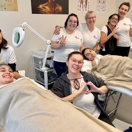 allieve di un corso di estetica