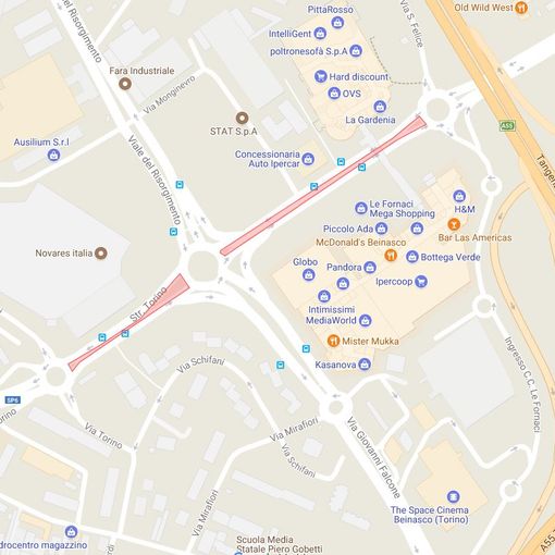 Teleriscaldamento a Beinasco: cantiere su strada Torino fino al 6 ottobre, cambia la viabilità