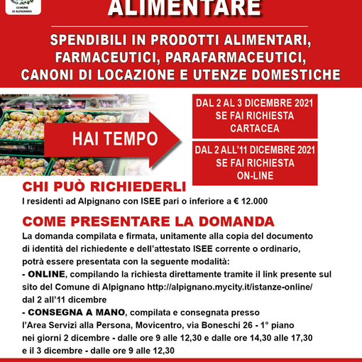 locandina buoni spesa