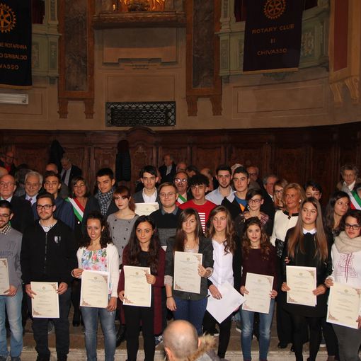 Consegnate le borse di studio del Rotary Chivasso, tutti i premiati
