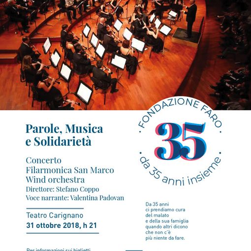 Concerto per la Fondazione FARO onlus al Teatro Carignano