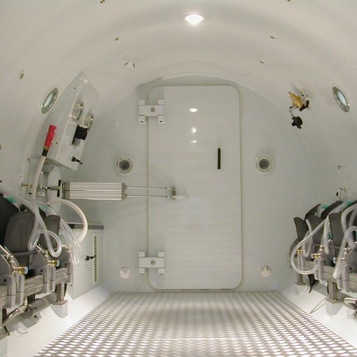 L'interno di una camera iperbarica
