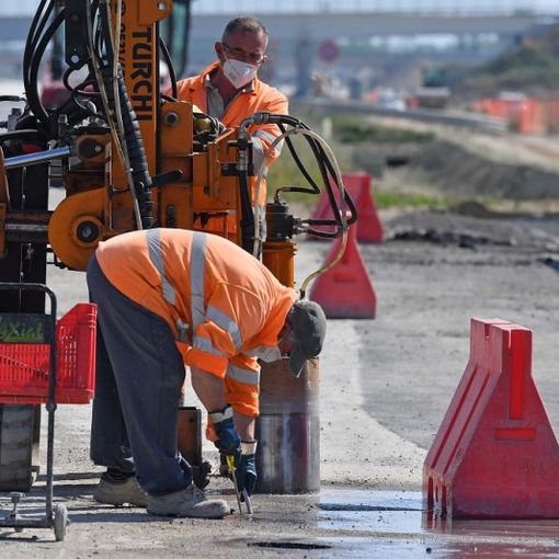 Lavoratori in un cantiere