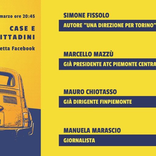 Locandina dibattito case e spazi cittadini
