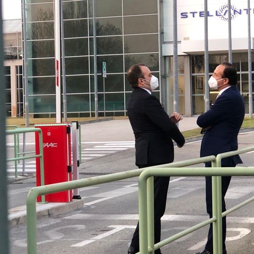 Cirio e Lo Russo dopo l'incontro con Stellantis