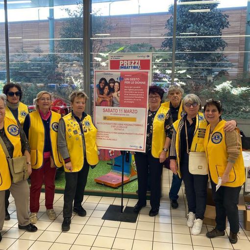L’8 marzo i Lions scendono in campo con la colletta “Per lei”