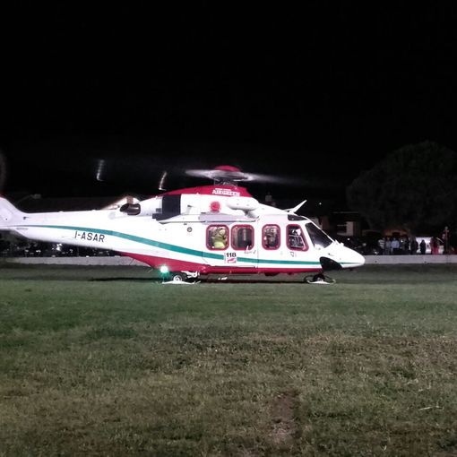 Inaugurata a Cumiana area per il volo notturno del 118