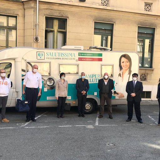 Un camper per la Città della Salute, Caucino e Carosso: &quot;Grande gesto di generosità&quot;
