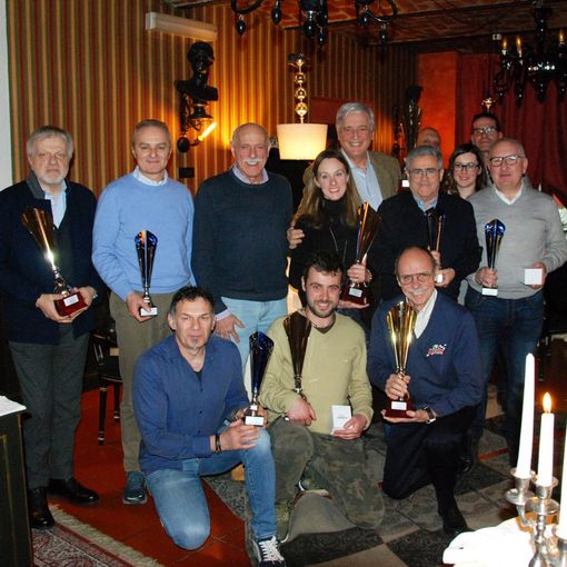 Moncalieri, Michelin Historic Rally Cup, premiazioni a tavola in attesa di scattare in prova