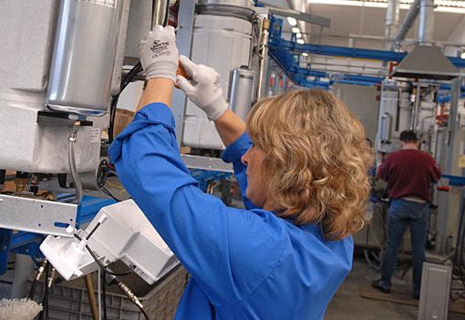 Donna al lavoro