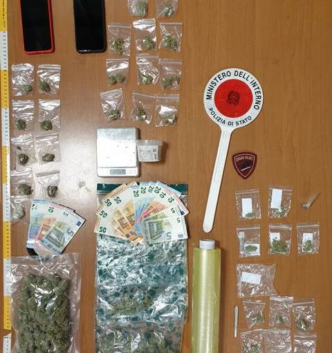 soldi e droga recuperati dalla Polizia