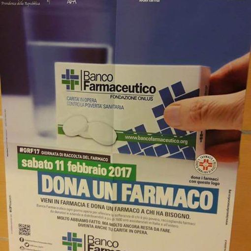 Sabato 11 torna la Giornata di Raccolta del Farmaco