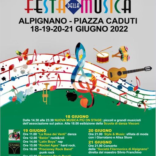 festa della musica 2022 locandina