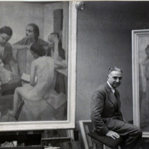 Felice Casorati al lavoro attraverso le foto dell'epoca