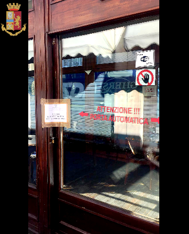 Chiuso per 15 giorni dalla Polizia il bar &quot;Ghersi&quot; di via Tripoli