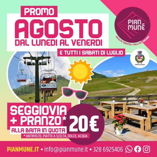 Pian Munè di Paesana, le “promo” dell’estate e gli eventi del fine settimana