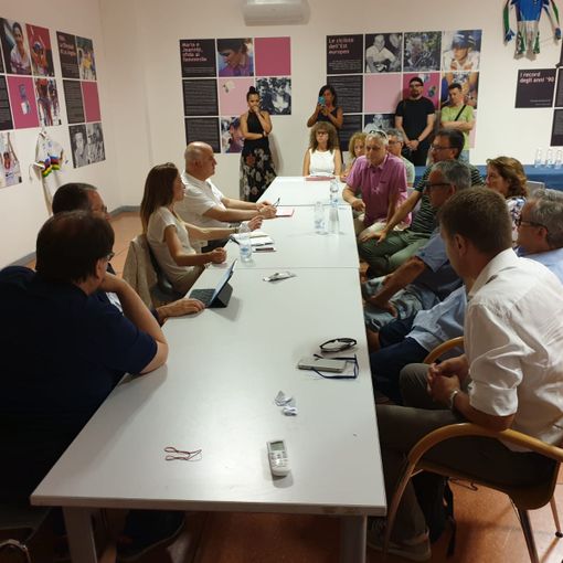 Nella foto: un'immagine dell'incontro che i lavoratori Pernigotti hanno avuto in passato con l'assessore regionale Elena Chiorino